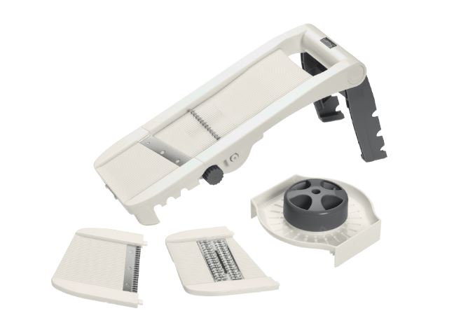 MANDOLINA FIBRA 3 LAMINAS CINZA